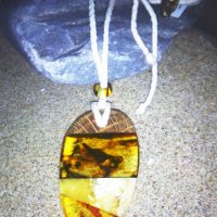 Приказна висулка от естествен балтийски кехлибар / Fabulous Pendant made of Natural Baltic Amber, снимка 16 - Колиета, медальони, синджири - 33332781