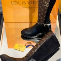 Последен чифт! Louis Vuitton дамски ботуши висок клас реплика, снимка 1 - Дамски ботуши - 34908983