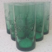 Стъклени чаши Кока Кола, цветни, цилиндри 6 бр, снимка 7 - Колекции - 39434226