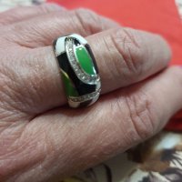  Намалявям  пръстен с пъстър емайл, снимка 7 - Пръстени - 32563540