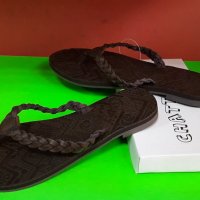 Английски дамски чехли естествена кожа-URBAN BEACH, снимка 1 - Чехли - 28950492