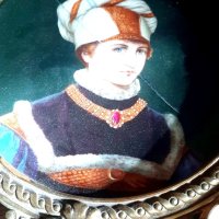 Кралска виенска портретна чиния, снимка 4 - Антикварни и старинни предмети - 43481575
