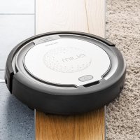 Прахосмукачка робот Sencor SRV-1000SL, Височина 7.5 см, 15 W, Черен / Сребърен, снимка 6 - Прахосмукачки - 43266050