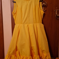 Жълта рокля , снимка 3 - Рокли - 44846759