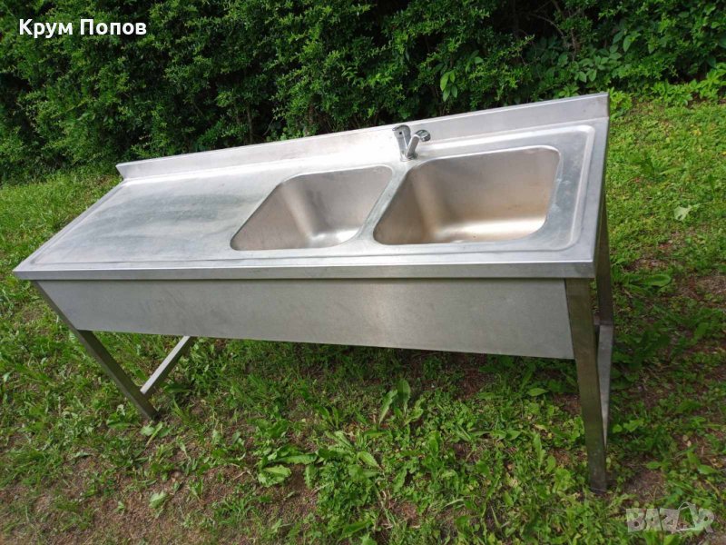 Продавам професионални единични,двойни и тройни мивки и големи корита (бук), снимка 1