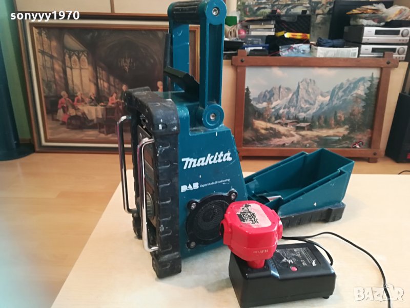 makita profi radio-с батерия/зарядно-внос англия 1804210922, снимка 1