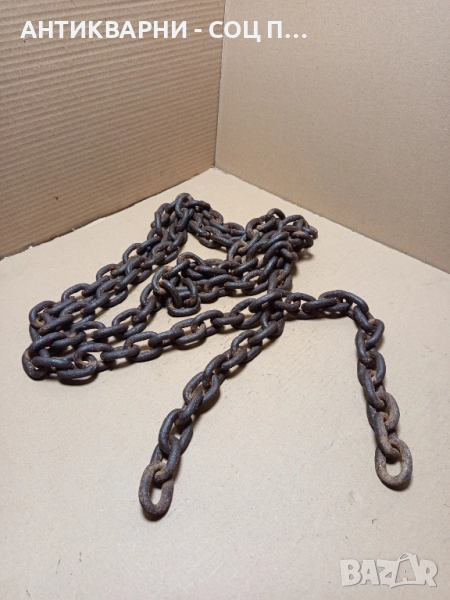 Стар Масивен Телферен Синджир. Дължина 3.5м/ Тегло 5.900кг., снимка 1