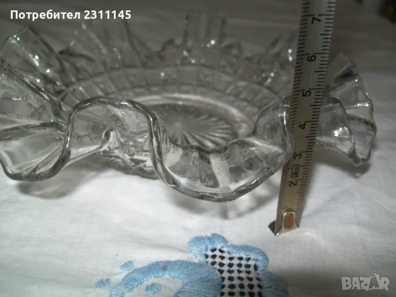 бонбониера стъклена ретро, снимка 1