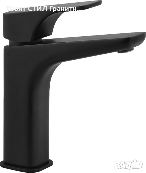 Черен стоящ смесител за мивка за Баня модел Hiacynt Nero S, снимка 1