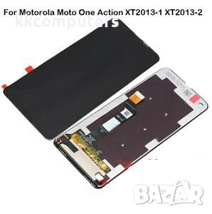 LCD Дисплей за MOTOROLA MOTO ONE VISION (XT970) ONE ACTION (XT2013) + тъч скрийн /Черен/, снимка 1