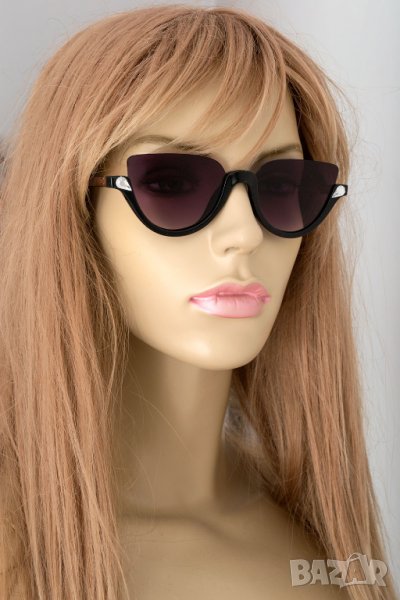 Дамски слънчеви очила в черно, кафяво и лилаво марка Malaspina  , снимка 1