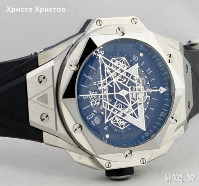 Мъжки луксозен часовник Hublot Sang Bleu II, снимка 1