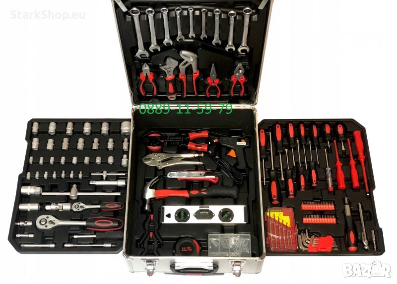  WMC Алуминиев куфар с инструменти – 186 части, снимка 1