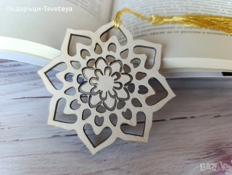 Дървени книгоразделители , снимка 1