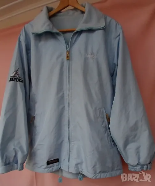 Мъжко яке двулицево в разцветка небесно синьо., снимка 1