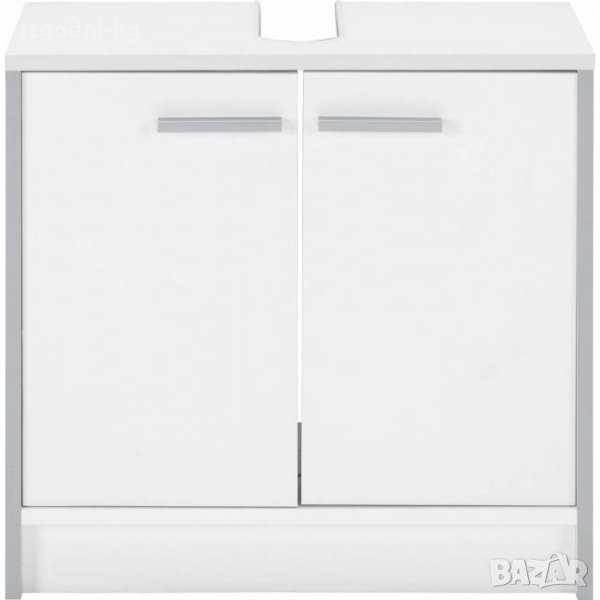 Долен бял шкаф за под мивка от ПДЧ, снимка 1