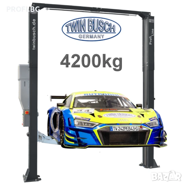 Подемник двуколонен 4.2t горна синхронизация ел.магнитнo заключване TWIN BUSCH , снимка 1