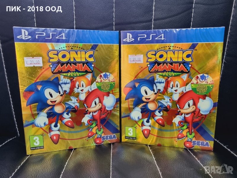 Чисто нова игра SONIC MANIA PLUS за PS4, снимка 1