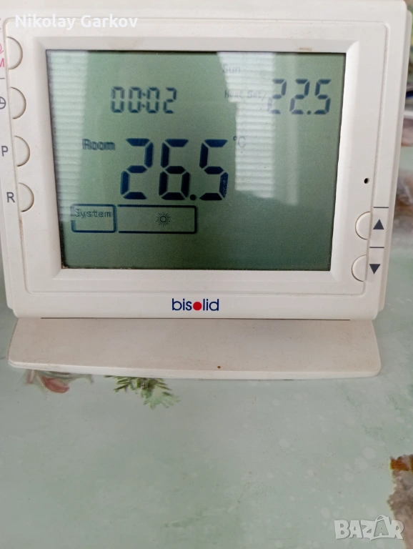 безжичен стаен термостат BISOLID за пилетен котел, снимка 1
