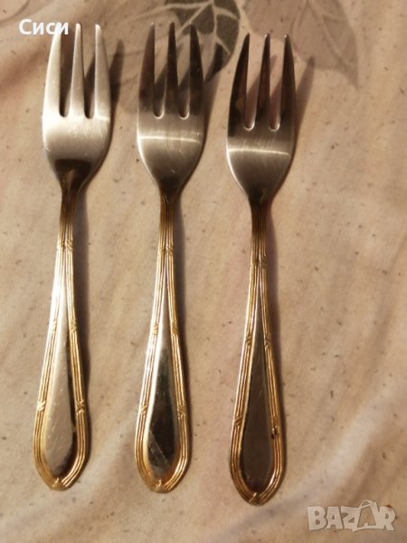 Вилици със златен кант, снимка 1