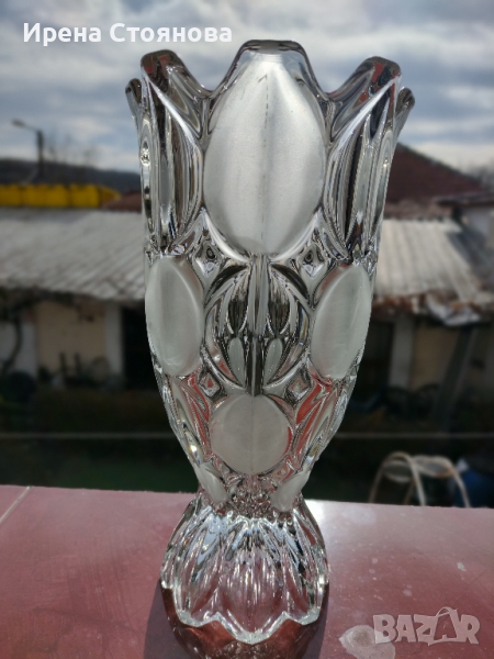 Кристална ваза Bohemia, Czechoslavakia. , снимка 1