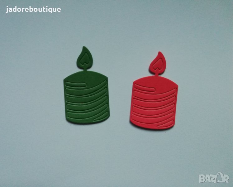 Елемент от хартия свещ 3 бр / 4 бр скрапбук декорация , снимка 1