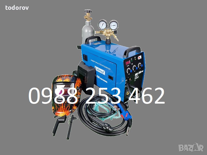 PROFESIONAL MAX 250 Инверторно Телоподаващо MIG 250А - 4м. евро шланг, снимка 1