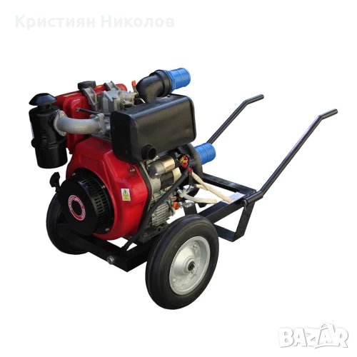 Дизелова моторна помпа KAMA 456 куб. м., 11 к.с., 60 м3/ч, 5.8 бара налягане, 75мм диам., снимка 1