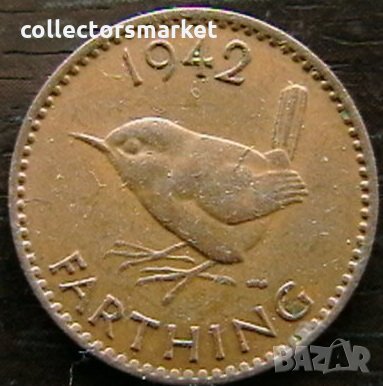 1 фартинг 1942, Великобритания, снимка 1