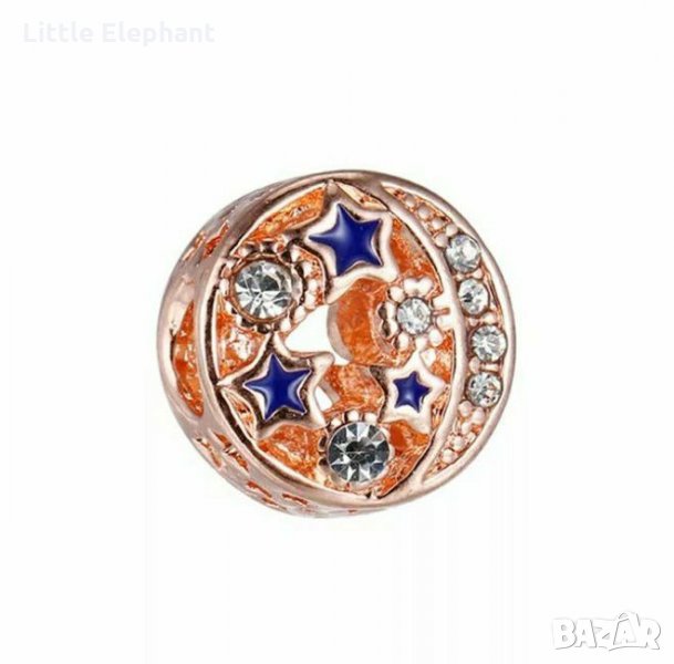 Елемент"Луна и звезди",Rose Gold/нов, снимка 1