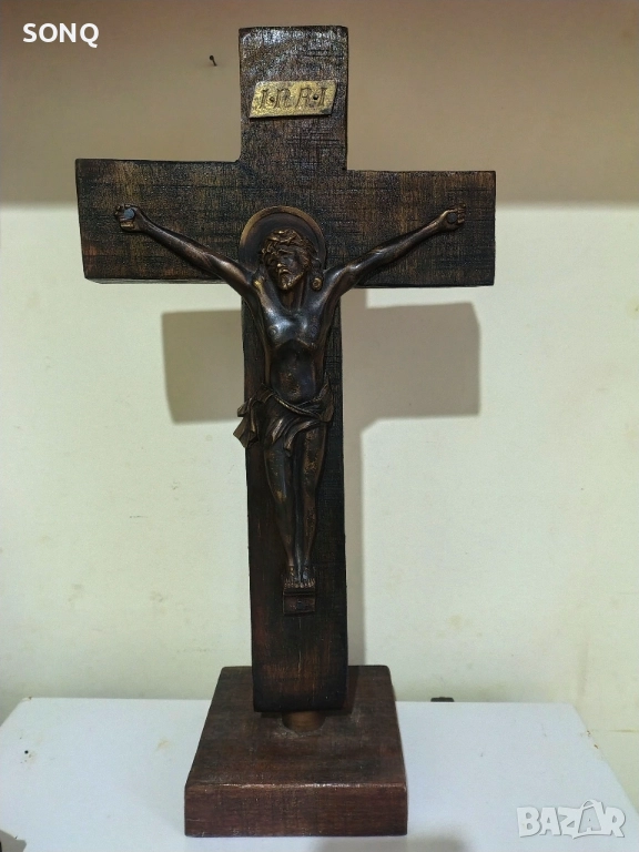 Уникално Старо Разпятие Кръст, снимка 1