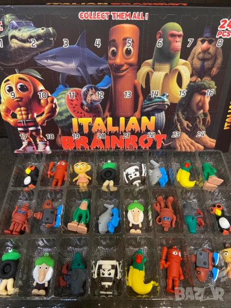 Брейнрот адвент календар с 24 фигурки за отброяване дните до Коледа, снимка 1