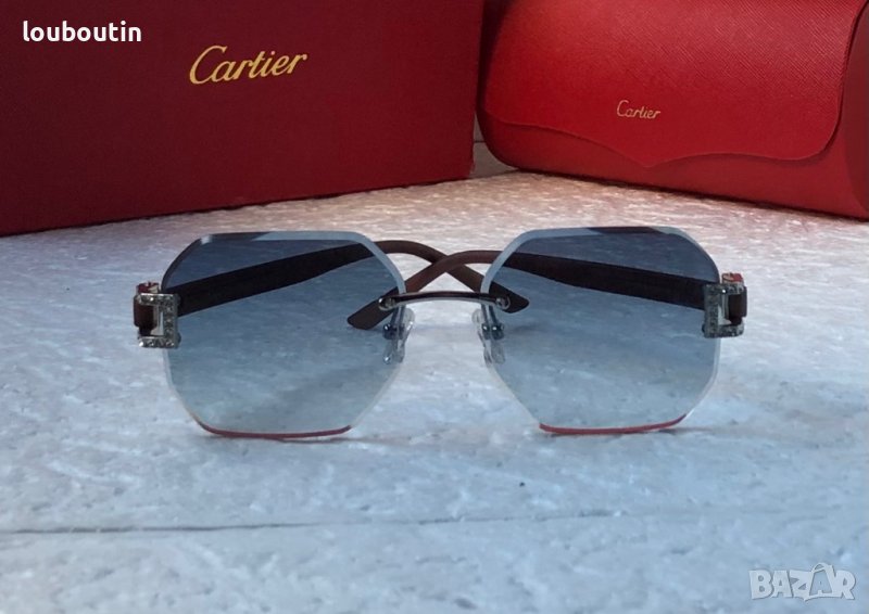 -35% Разпродажба Cartier 2022 прозрачни дамски слънчеви очила Осмоъгълник с камъни, снимка 1