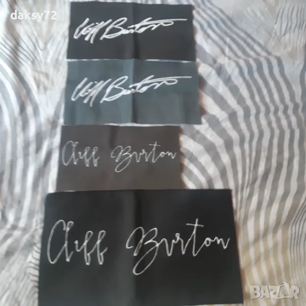 Нашивки-автограф-Клиф Бъртън, снимка 1