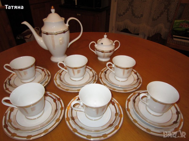ПОРЦЕЛАНОВ  сервиз за кафе/чай   - ROKZAL;ДЪСКИ  за рязане;, снимка 1