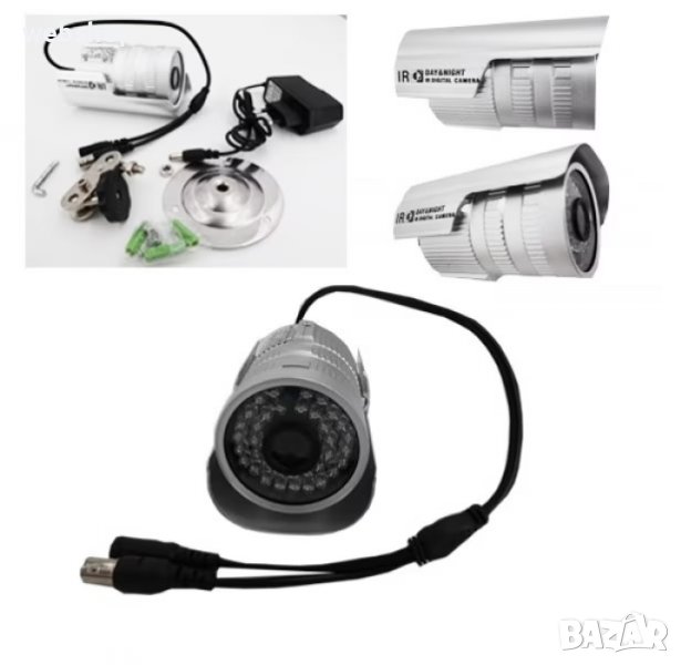 Дигитална видео камера, E-CH, HD, С кабел, Сива, снимка 1