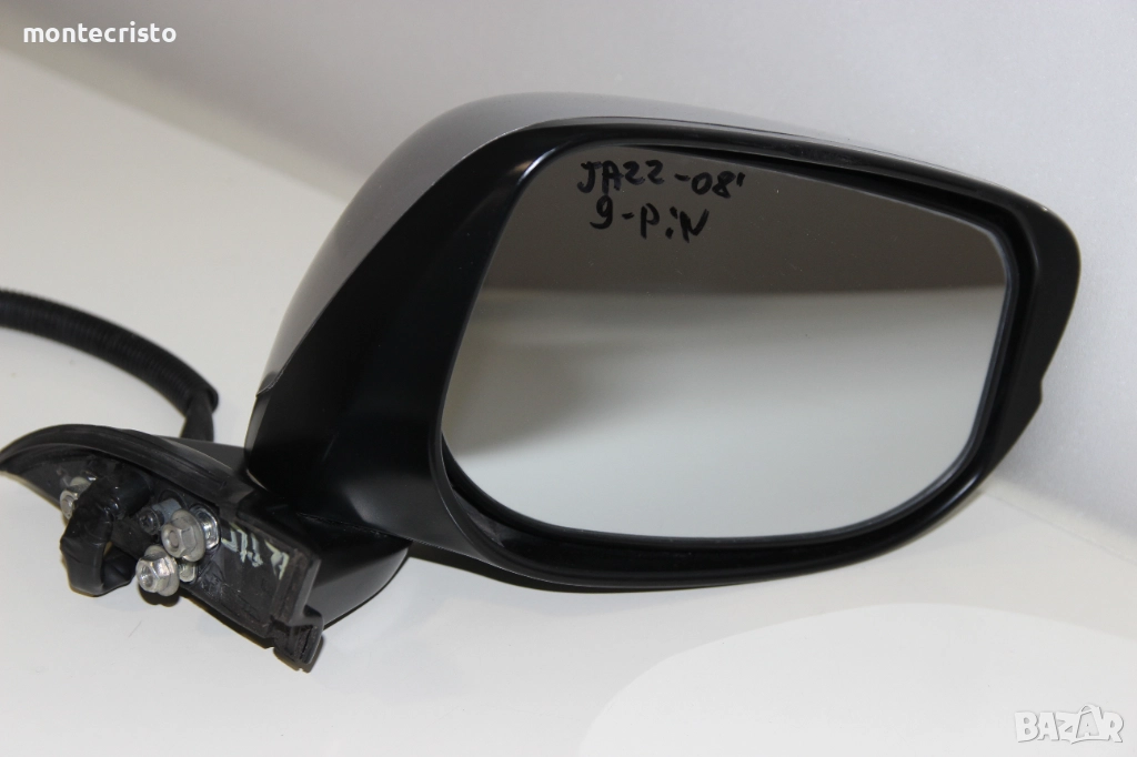 Дясно огледало Honda Jazz (2008-2015г.) 9 пина / прибиране прибиращо Хонда Джаз с мигач, снимка 1