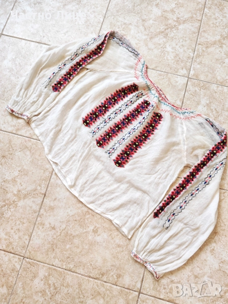 Оригинална Хърцойска Дамска Блуза Риза за Народна Носия 1930те г, снимка 1