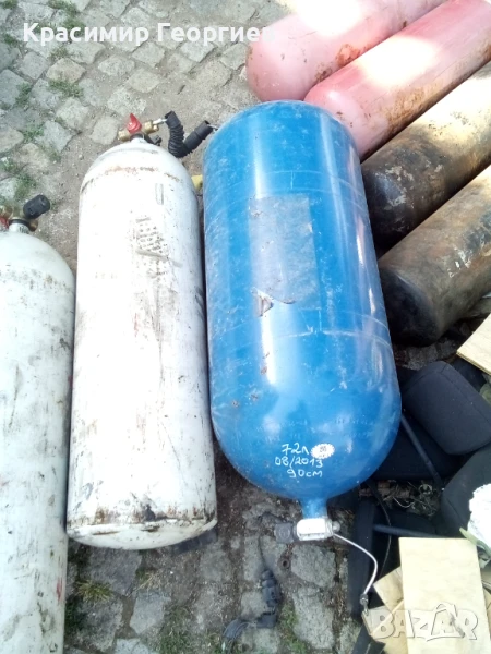WV Бутилки  метан 3 лева за 1 литър  33,34,5,37,5,48,5,53,54,72 и други литри, снимка 1