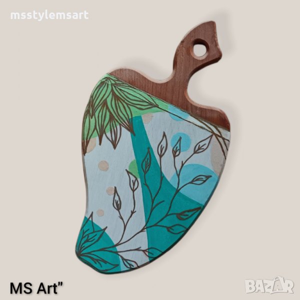 Ръчно рисувана дървена дъска!, снимка 1