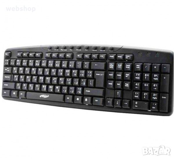 Клавиатура за офис KB8137, мултимедийна, USB, 1,2m, снимка 1