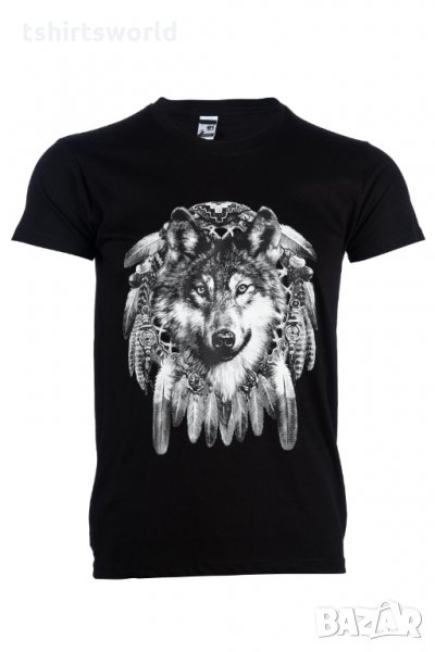 Нова детска тениска с дигитален печат Вълк капан за сънища, Серия Вълци, снимка 1