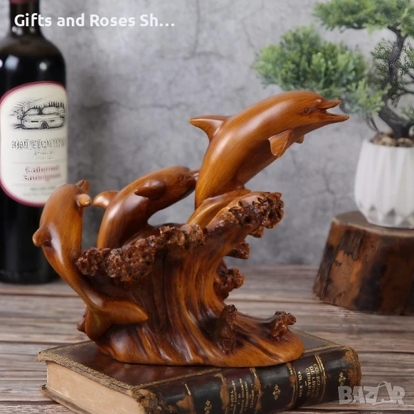 Стойка за вино Делфинчета, снимка 1