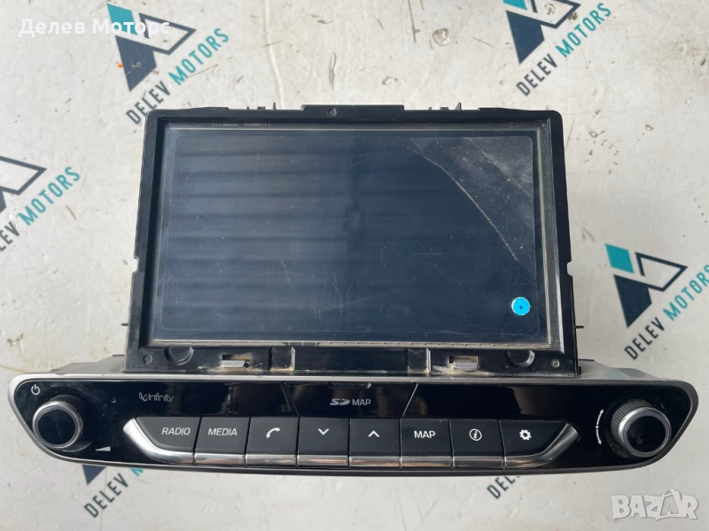 Дисплей радио, навигация с бутони 96550-G7651 от Hyundai Ioniq Electric 34 кс, ел.двигател EM09, снимка 1