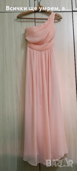 Шаферска розова рокля М, снимка 1