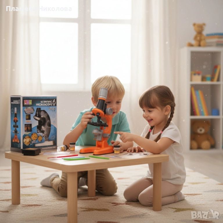 Детски научен микроскоп Scientific Microscope 1200x, снимка 1
