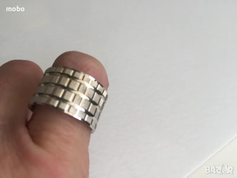 Красива гравирана  сребърна халка ipekyolu , общо тегло:8.75г , проба 925. , снимка 1