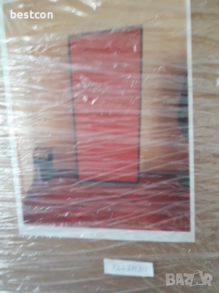 Гардероб череша, черен кант 80/180/40, снимка 1