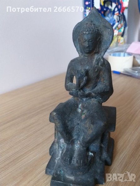 Китайска бронзова статуетка на буда, снимка 1