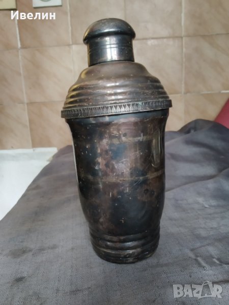 посребрен метален съд, снимка 1